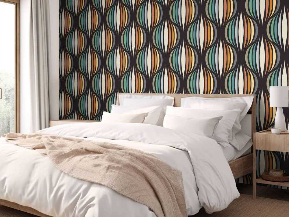 Motif de style rétro