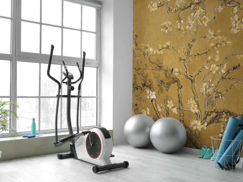 Fleur d'amandier jaune