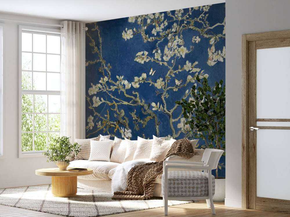 Fleur d'amandier dans la nuit