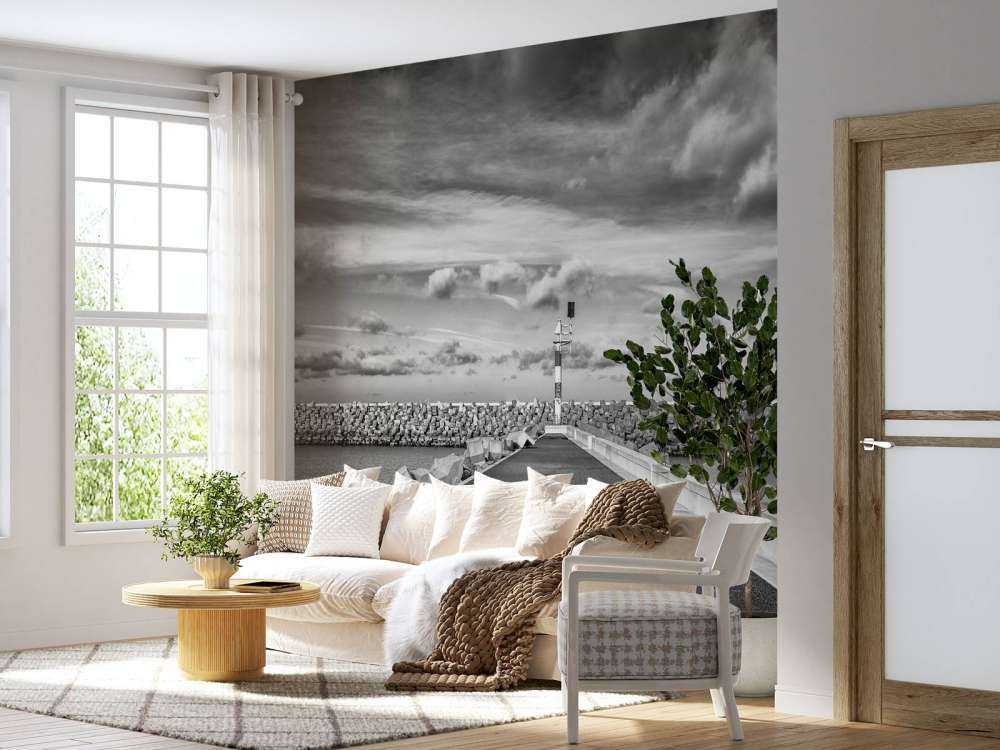 Mur de quai de la marina de Cadzand-Bad 