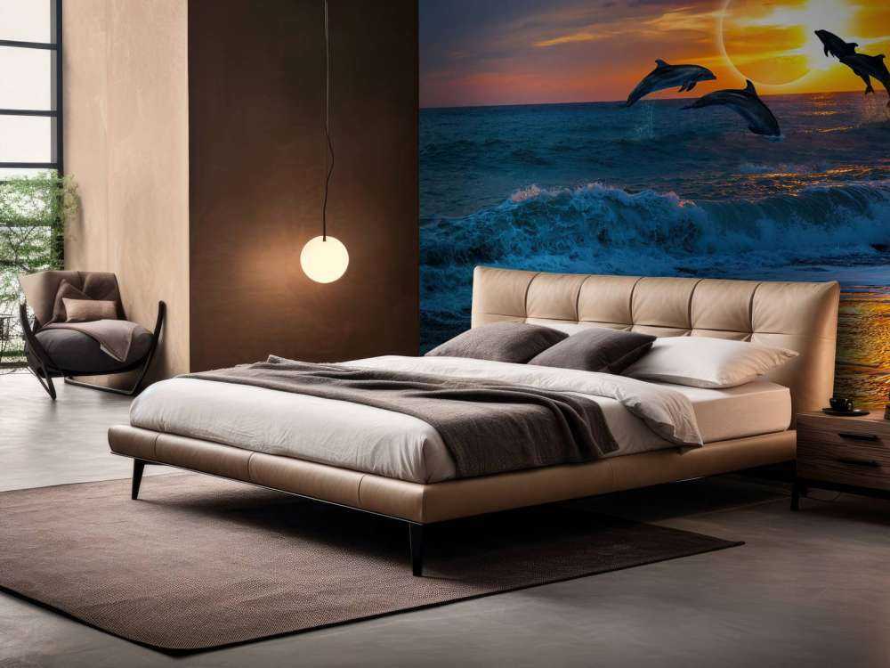 Dauphins au coucher du soleil