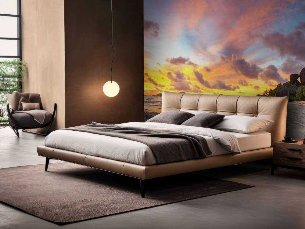 Coucher de soleil sur une plage tropicale