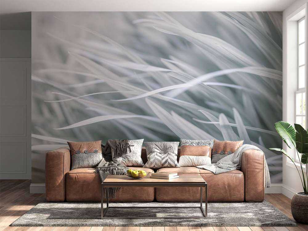 Gros plan sur des brins d'herbe