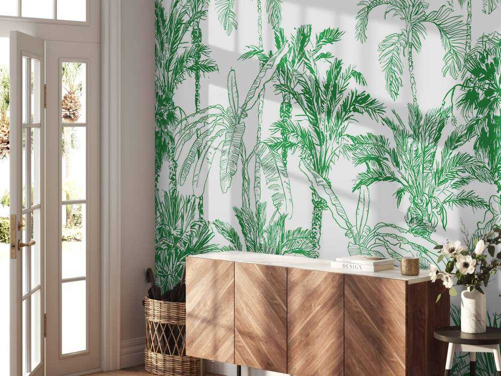 Illustration de la jungle verte