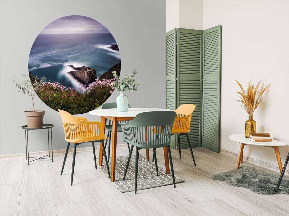 On the edge of the cliff