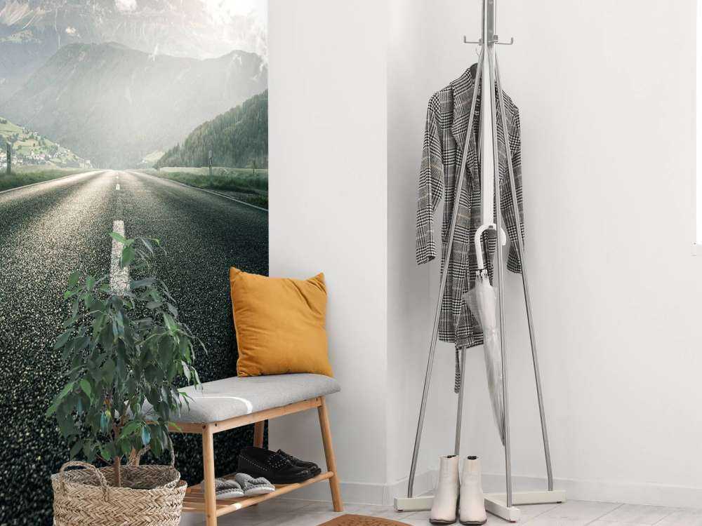 Route dans un paysage montagneux