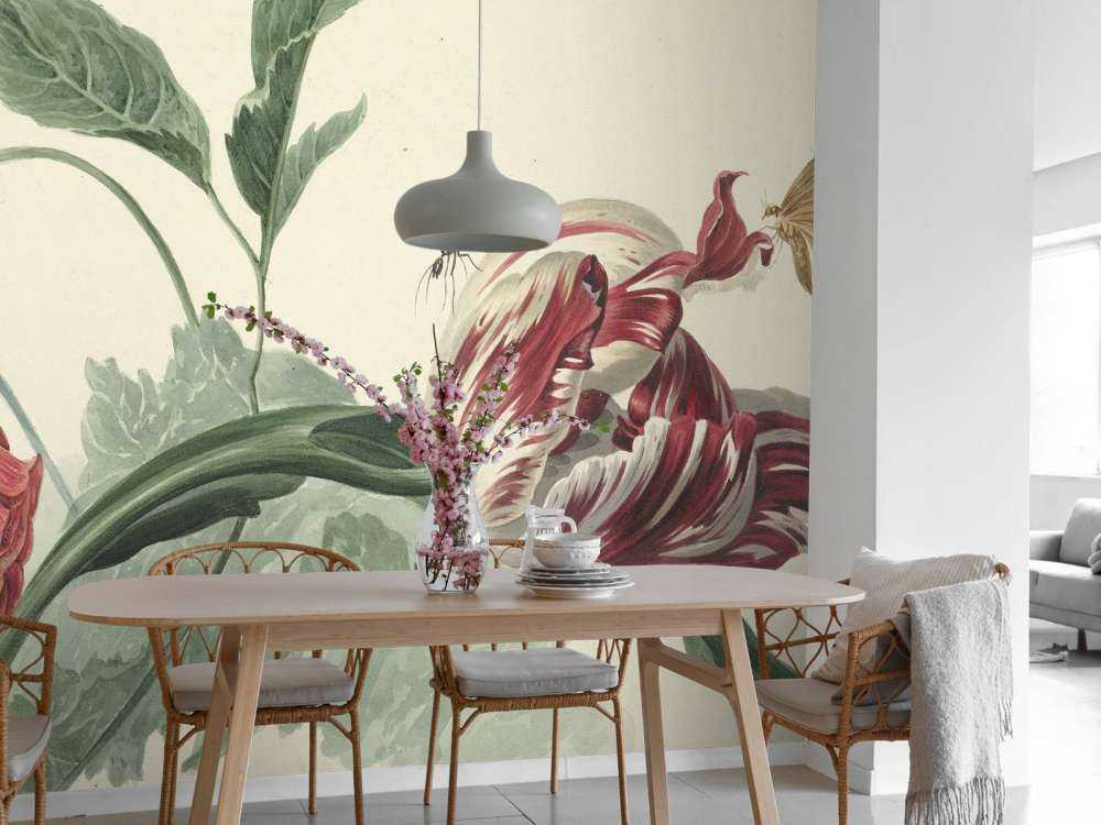 Une tulipe et un coquelicot, Willem van Leen