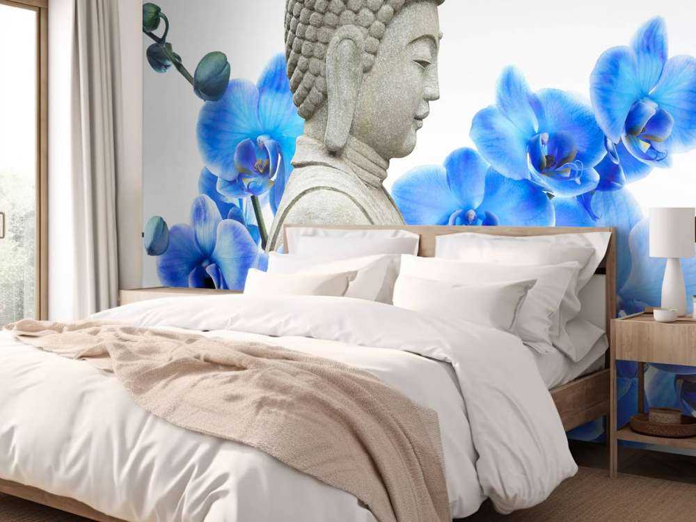 Bouddha et les orchidées