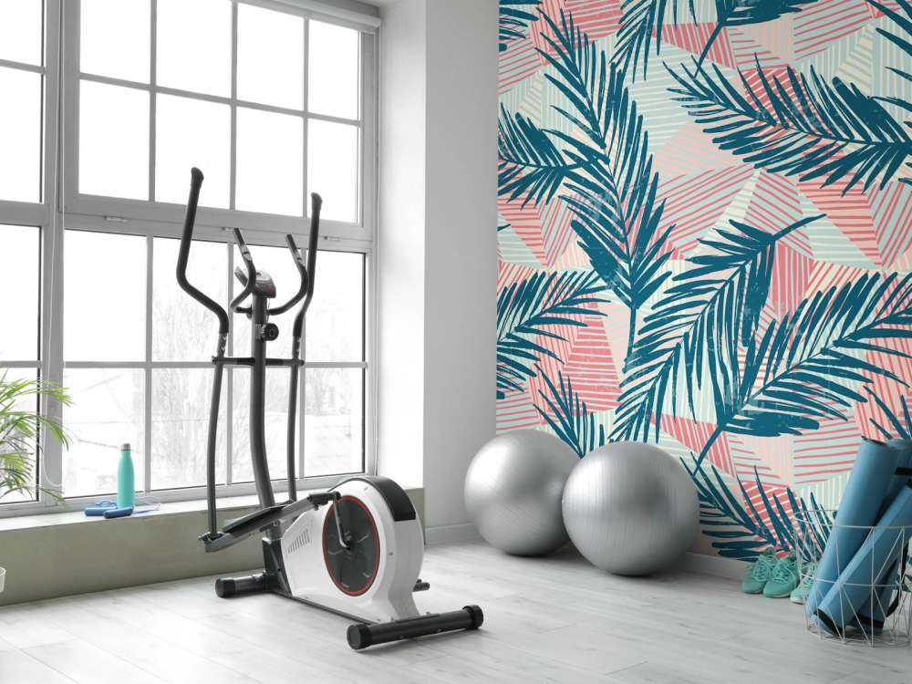 Feuilles de palmier abstraites