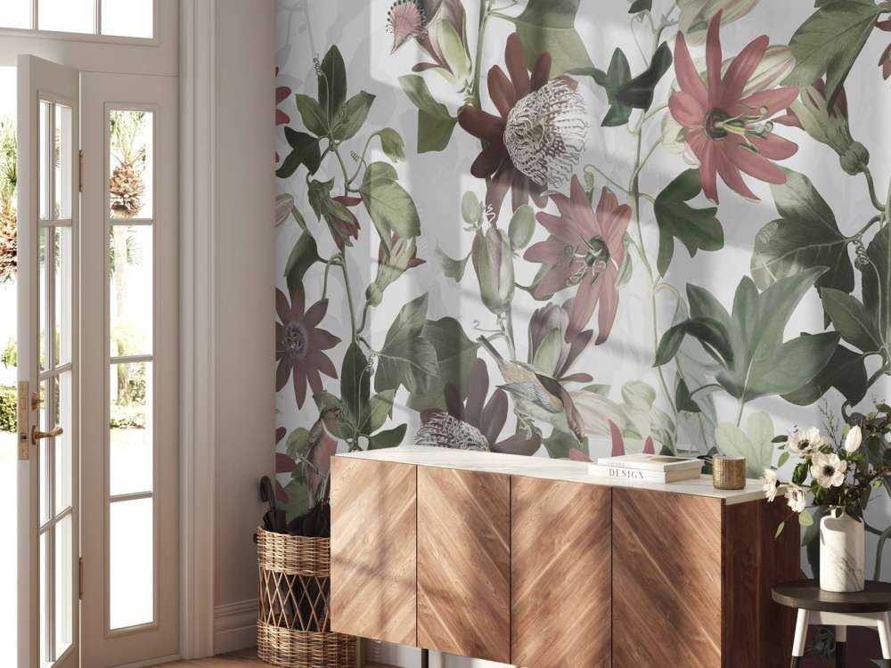 Sept oiseaux dans un feuillage enchanté - Ivoire