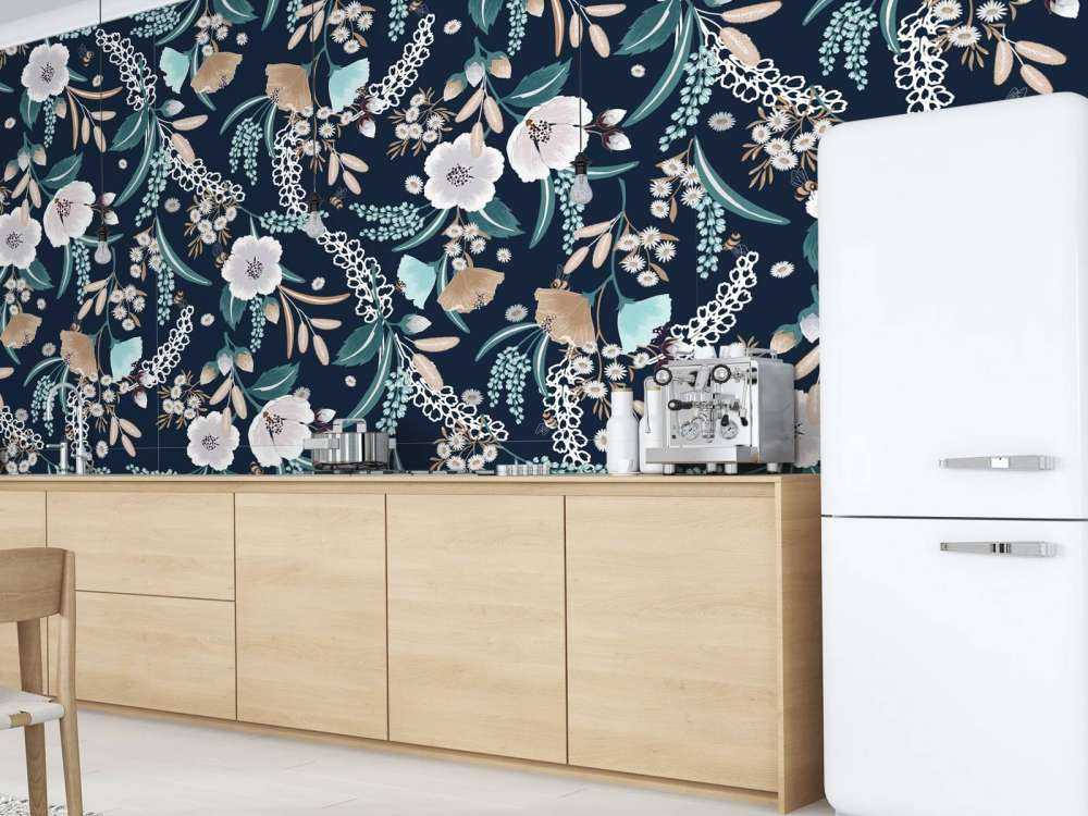 Jardin de Fleurs à Minuit