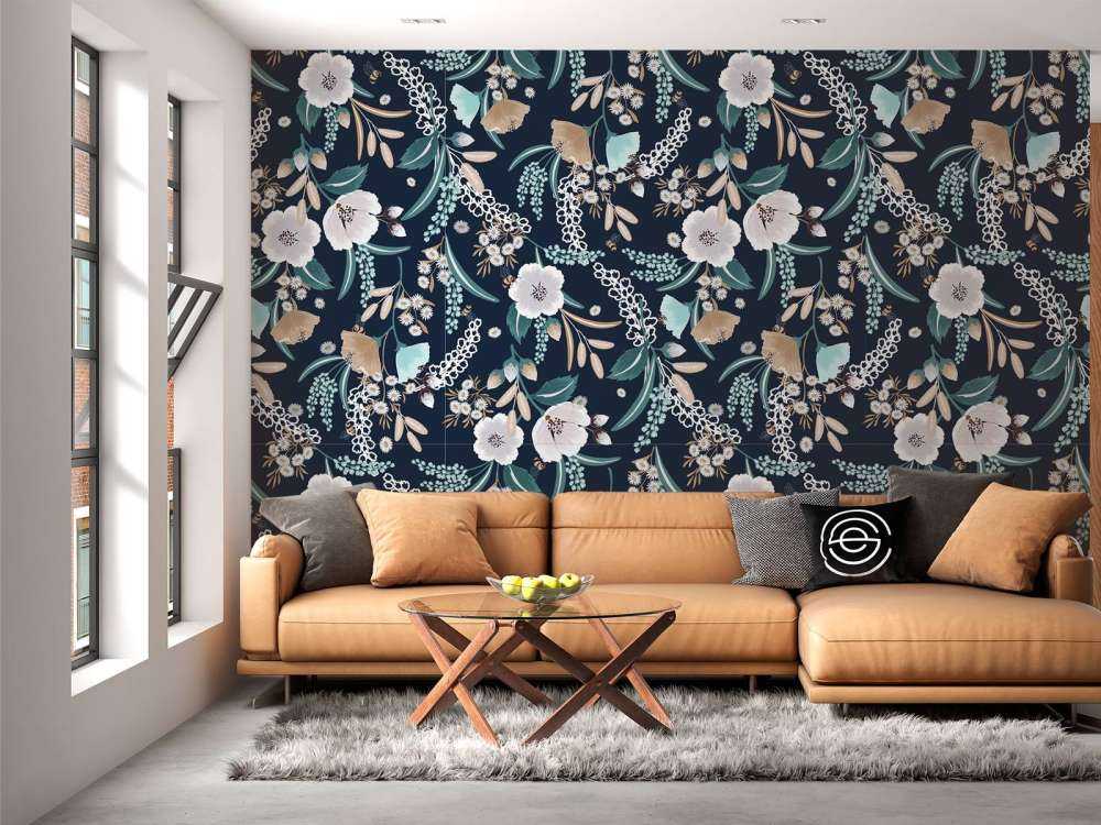 Jardin de Fleurs à Minuit