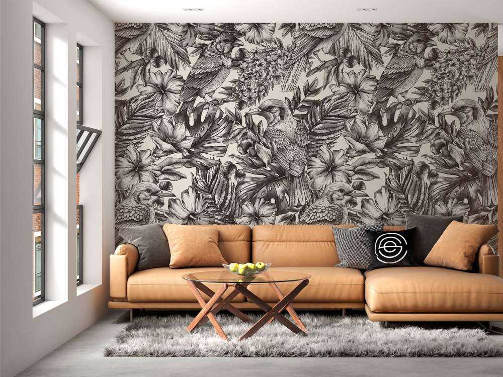 Symphonie d'oiseaux floraux