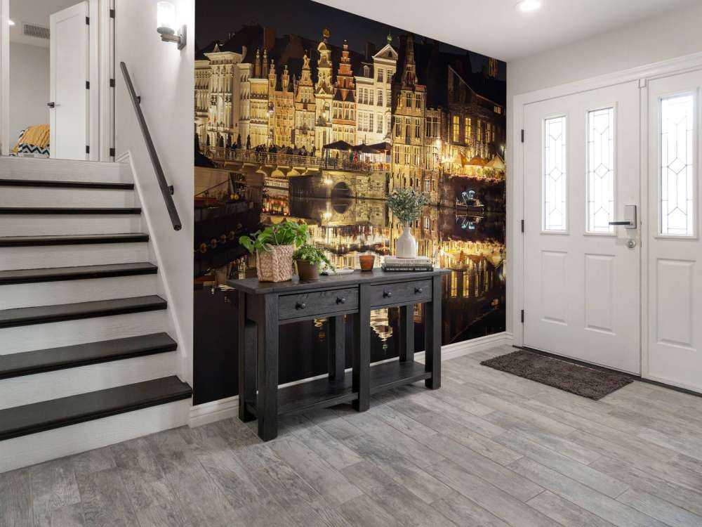 Quai de Korenlei la nuit