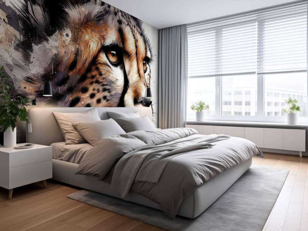 Guépard à l'aquarelle