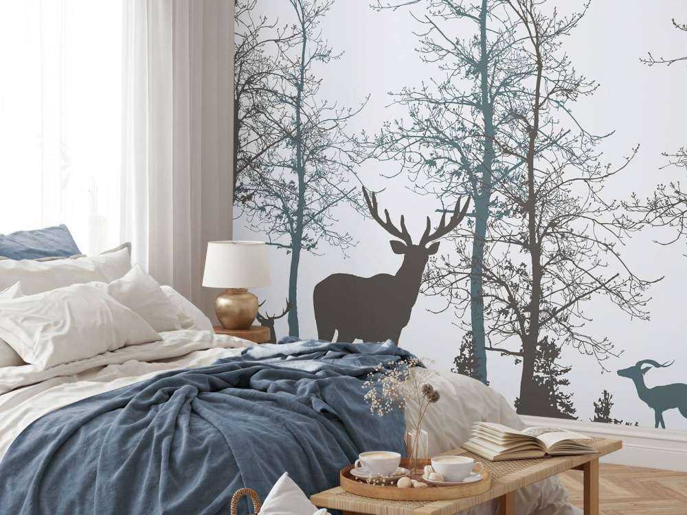 Contour de l'hiver Silence de la forêt