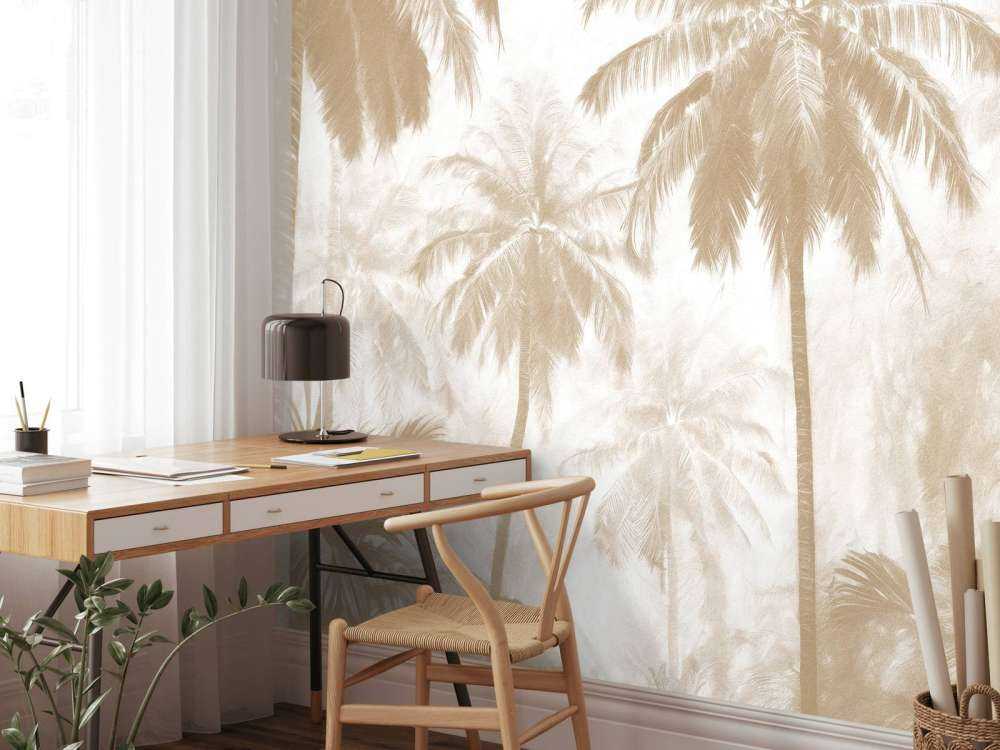 Forêt de Palmiers Brumeuse, taupe