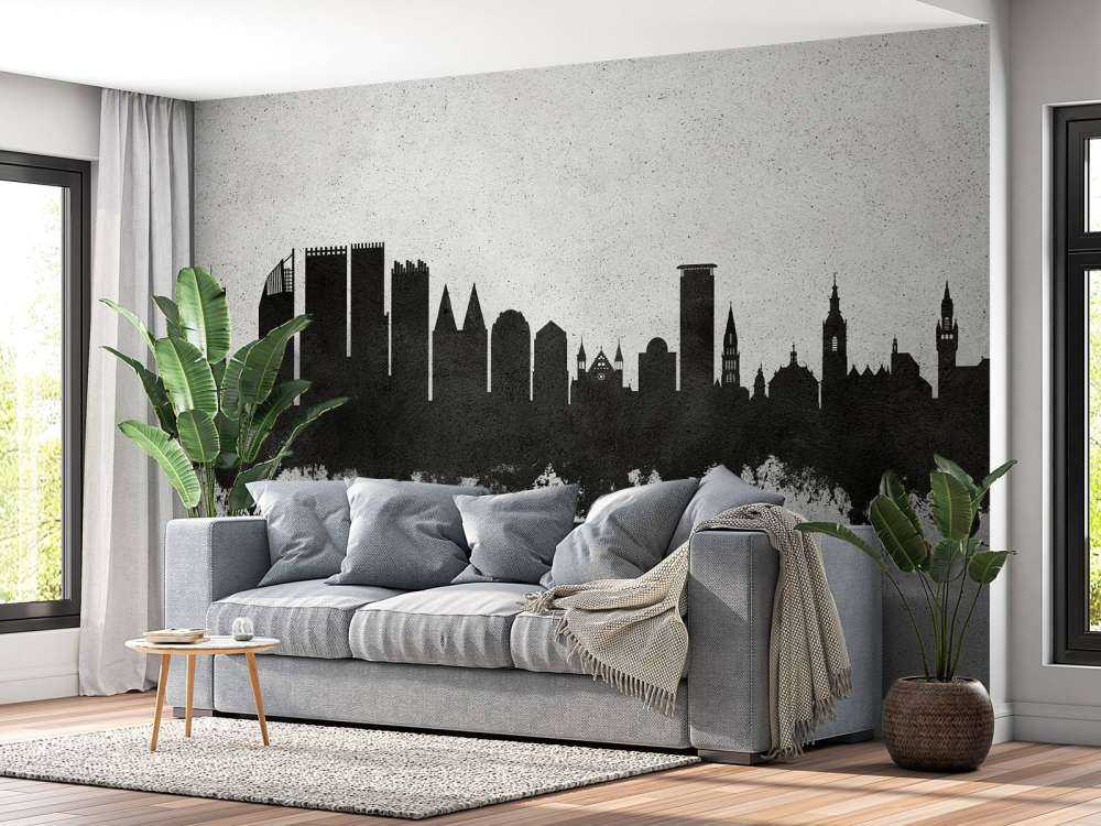 Aquarelle skyline, La Haye