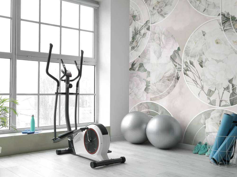 Élégance florale intemporelle - Blanc doux