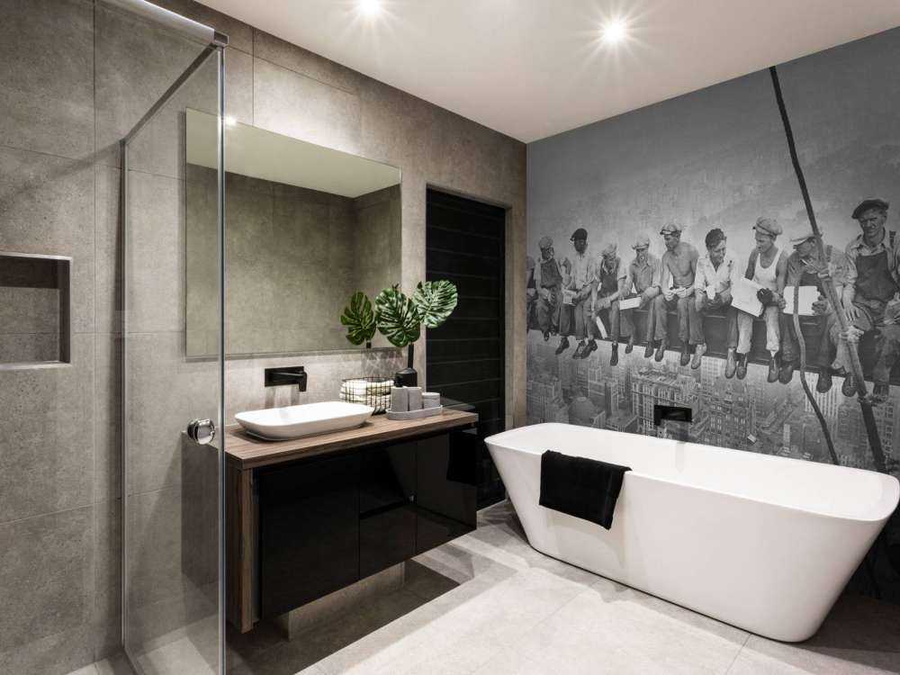 Déjeuner dans un gratte-ciel