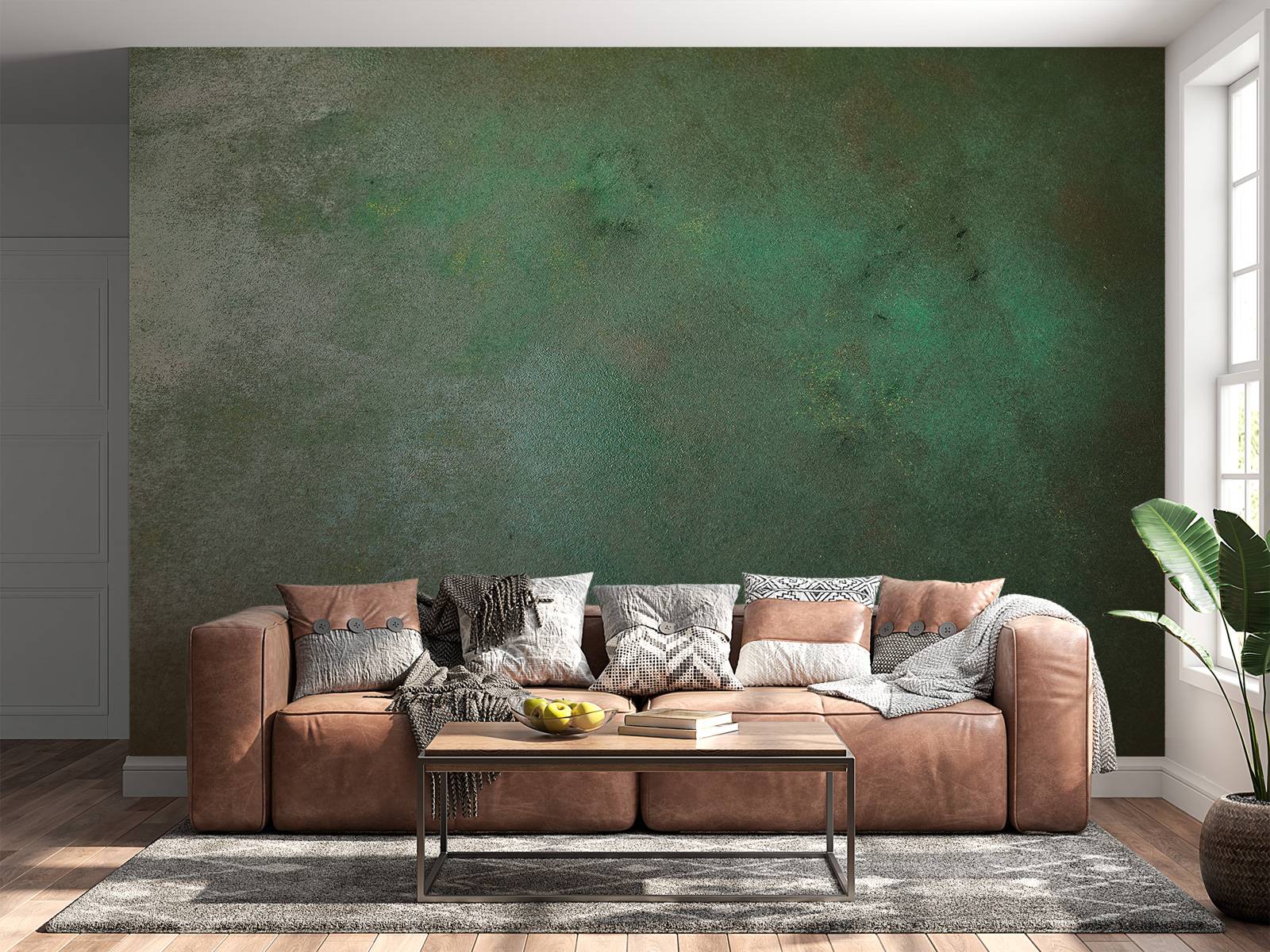 Acier teinté vert
