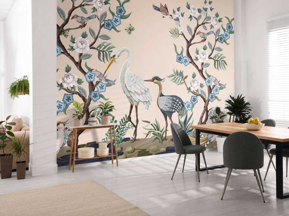 Des hérons colorés