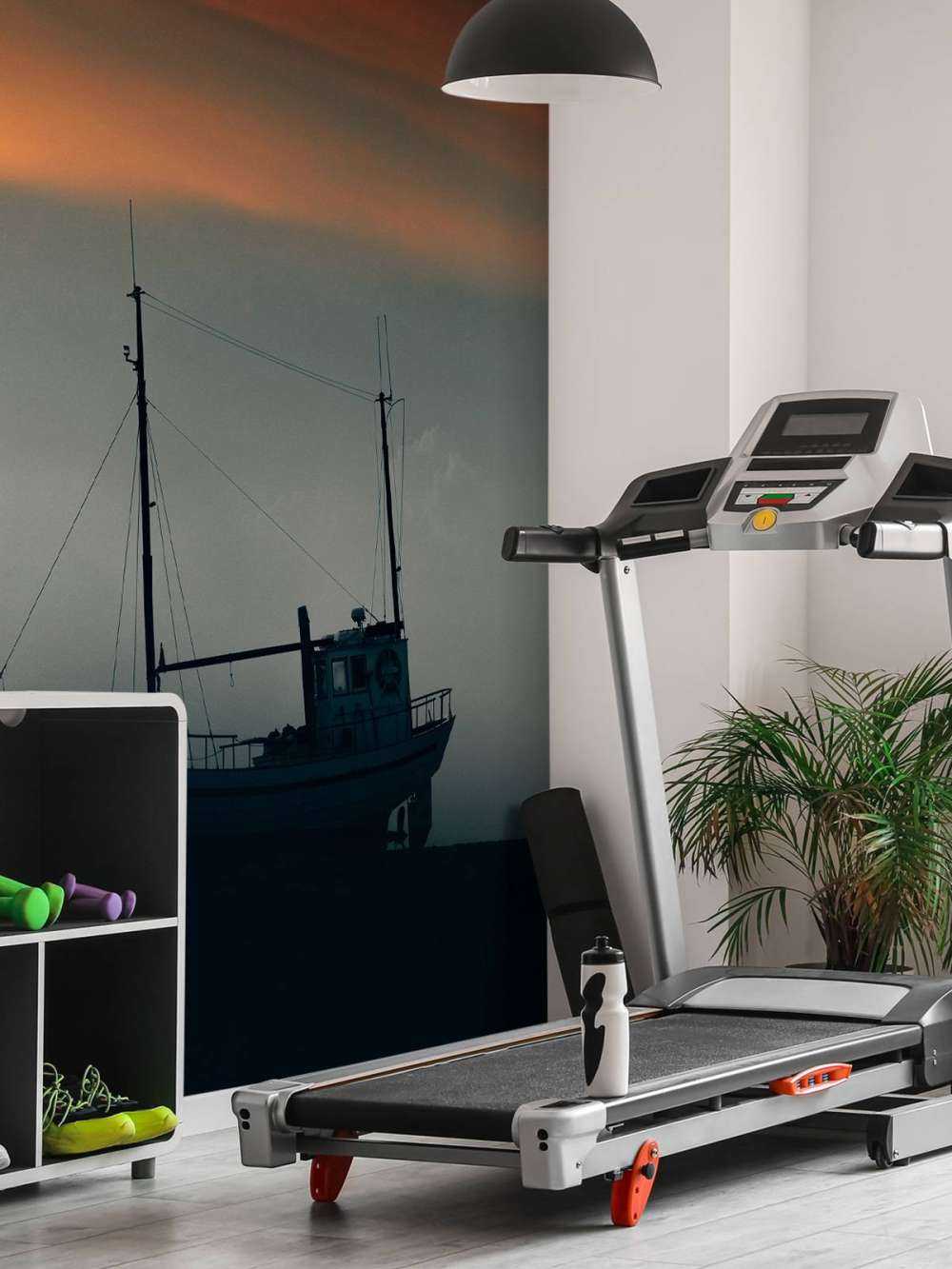 Bateau au coucher du soleil