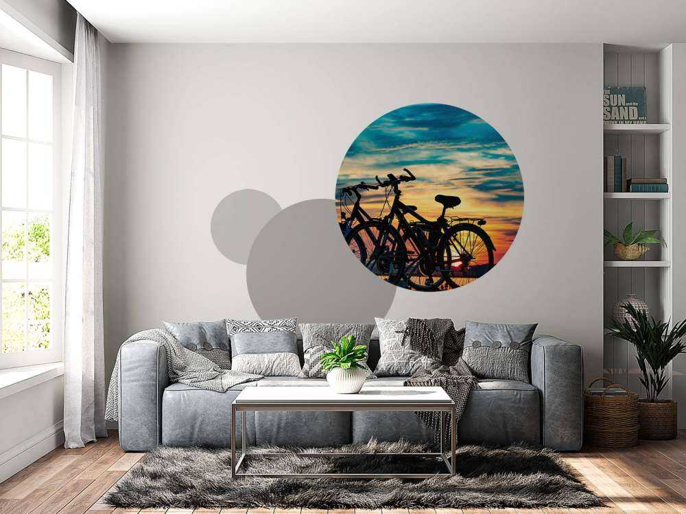 Vélo au coucher du soleil