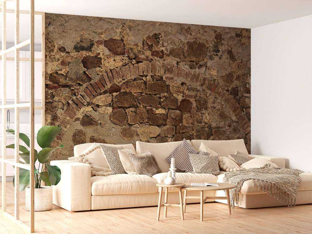 Vieux mur avec arc
