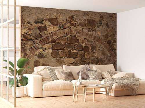 Vieux mur avec arc