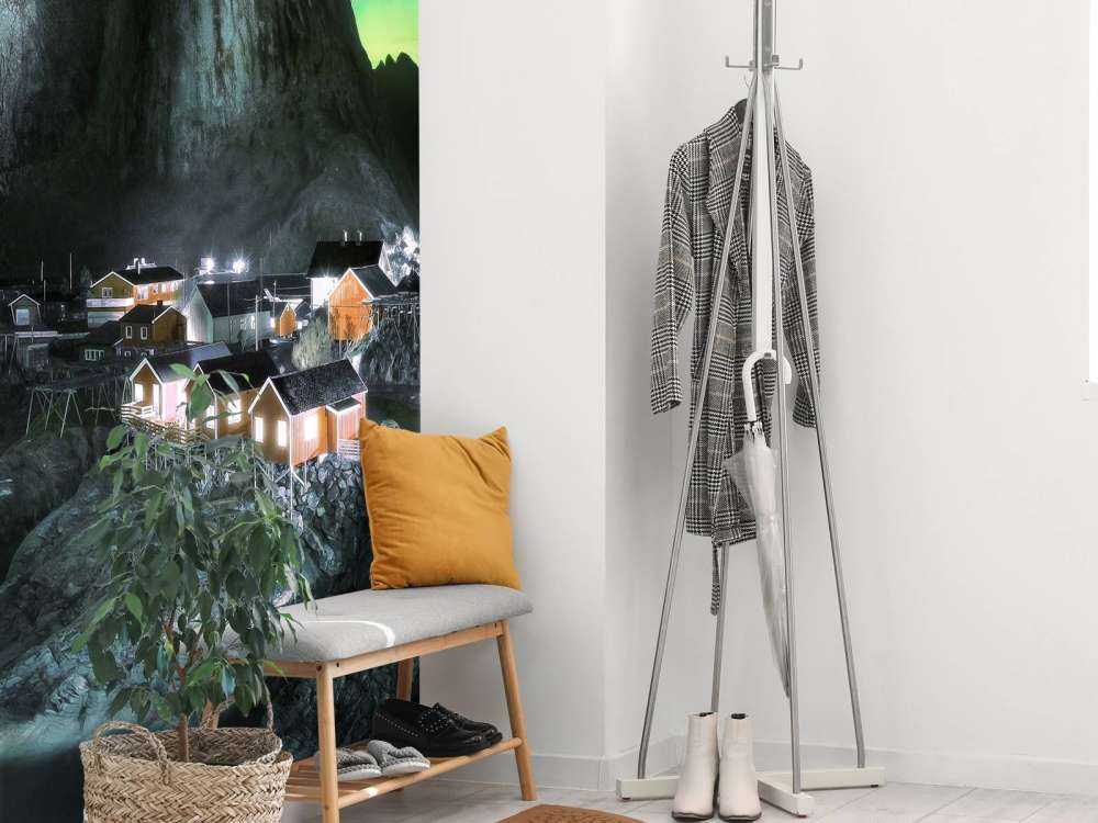 Aurores boréales au-dessus de Hamnøy