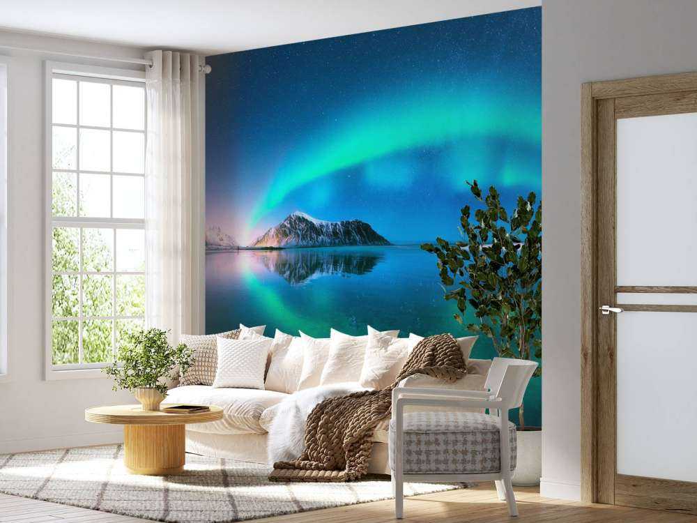 Aurores boréales réfléchies