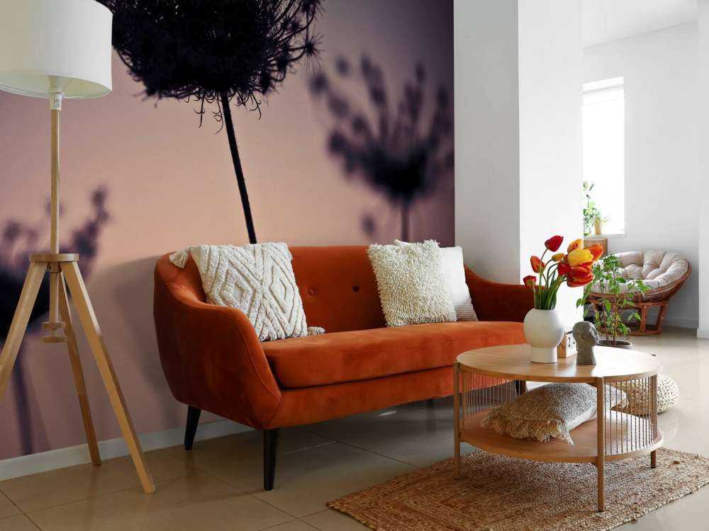 Silhouette de fleurs