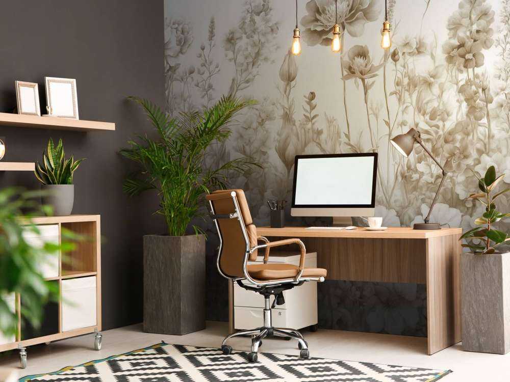 Fleurs de mon âme sans couture - beige