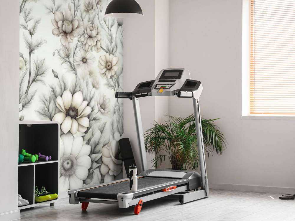 Mur floral romantique - beige