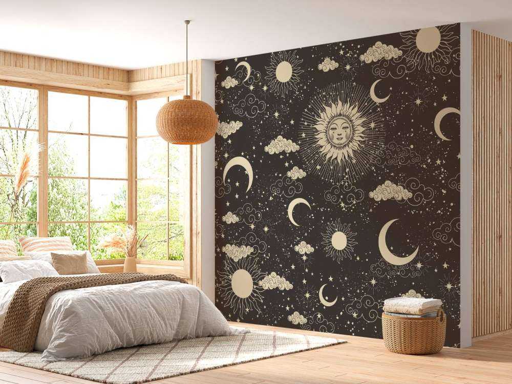 Nuit céleste au style vintage