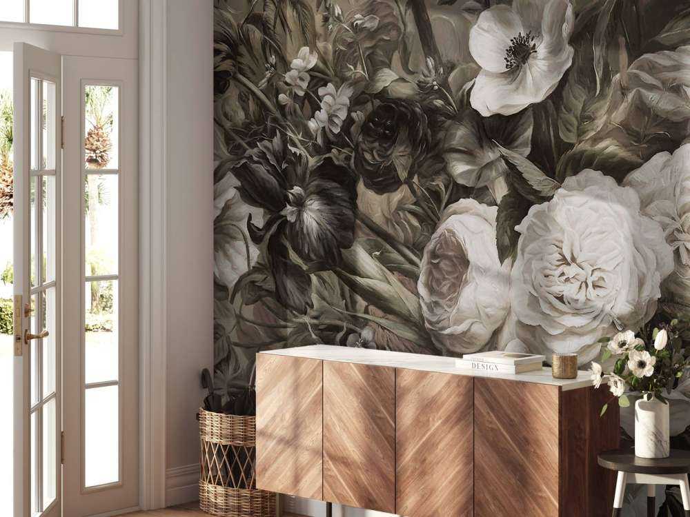 Grand bouquet sépia