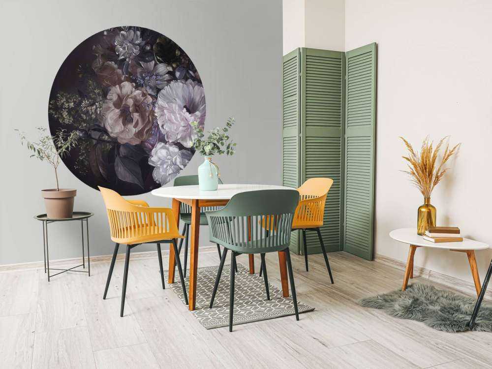 Bouquet avec crème lilas