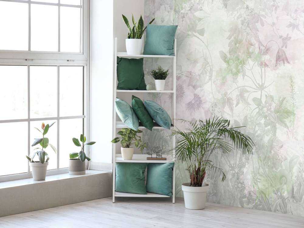 Jardin aquarelle vert