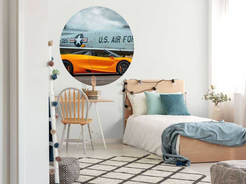 Supercar en avion de chasse