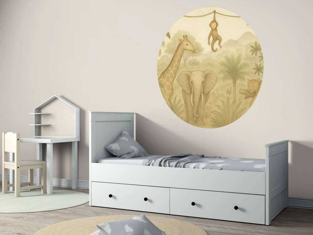 Amis de la jungle en sépia