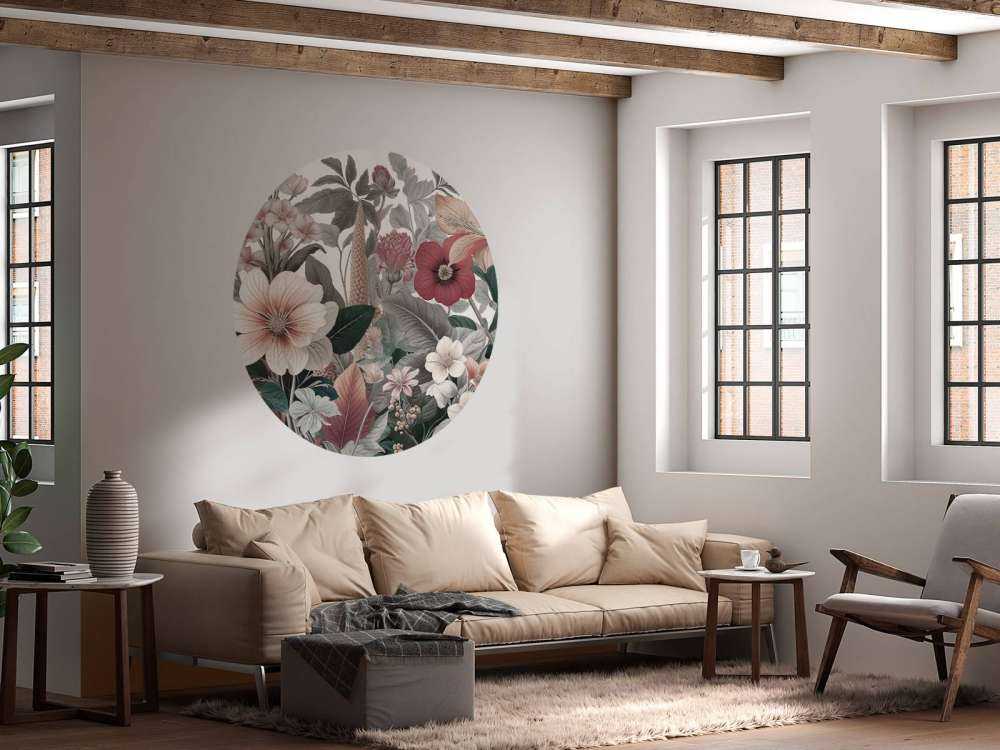 Fleurs artistiques dans des tons terreux doux