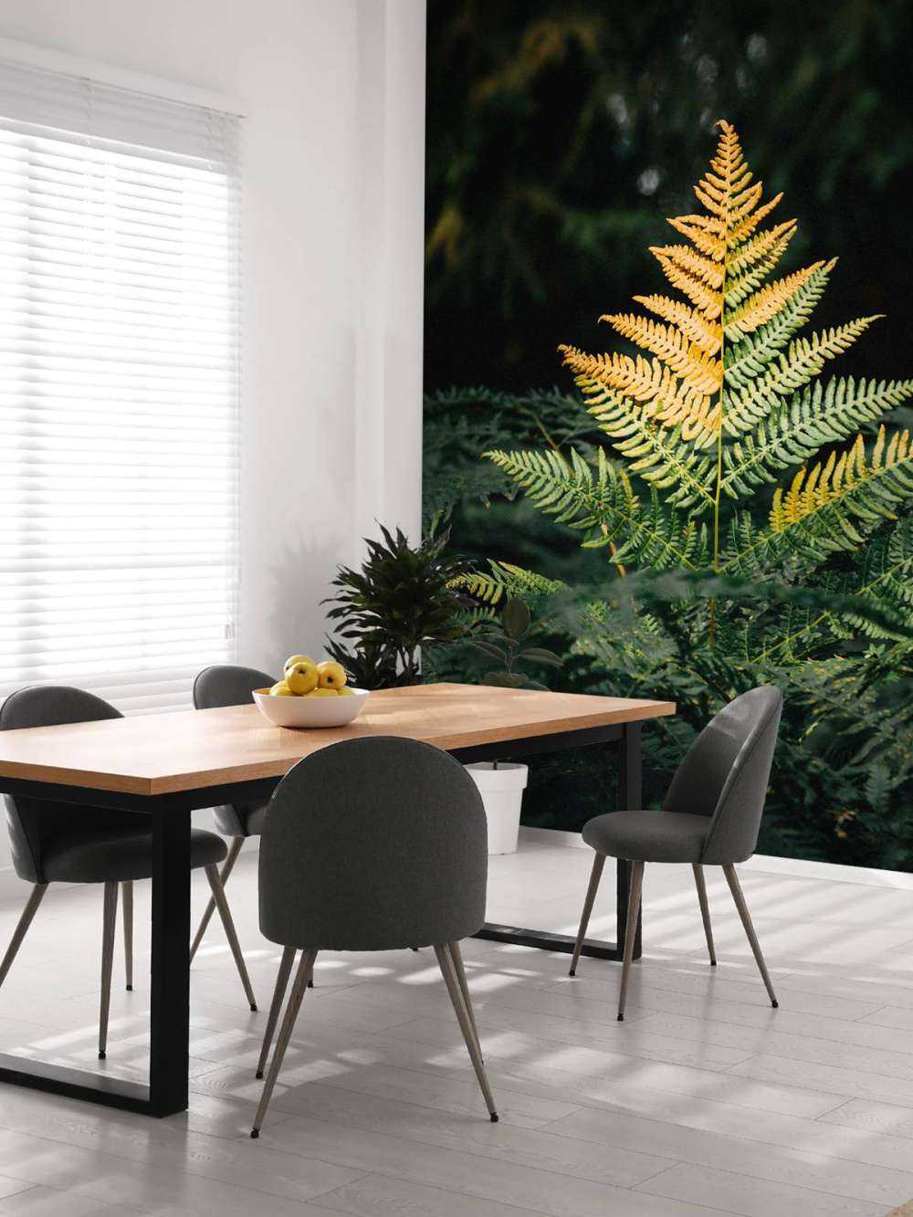 Fougère dorée dans l'ombre