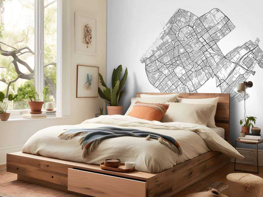 Carte de La Haye, blanc