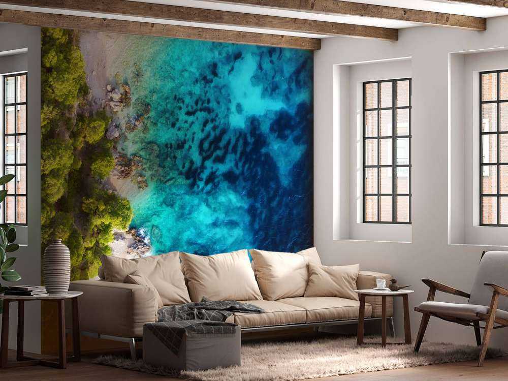 La côte vue du ciel