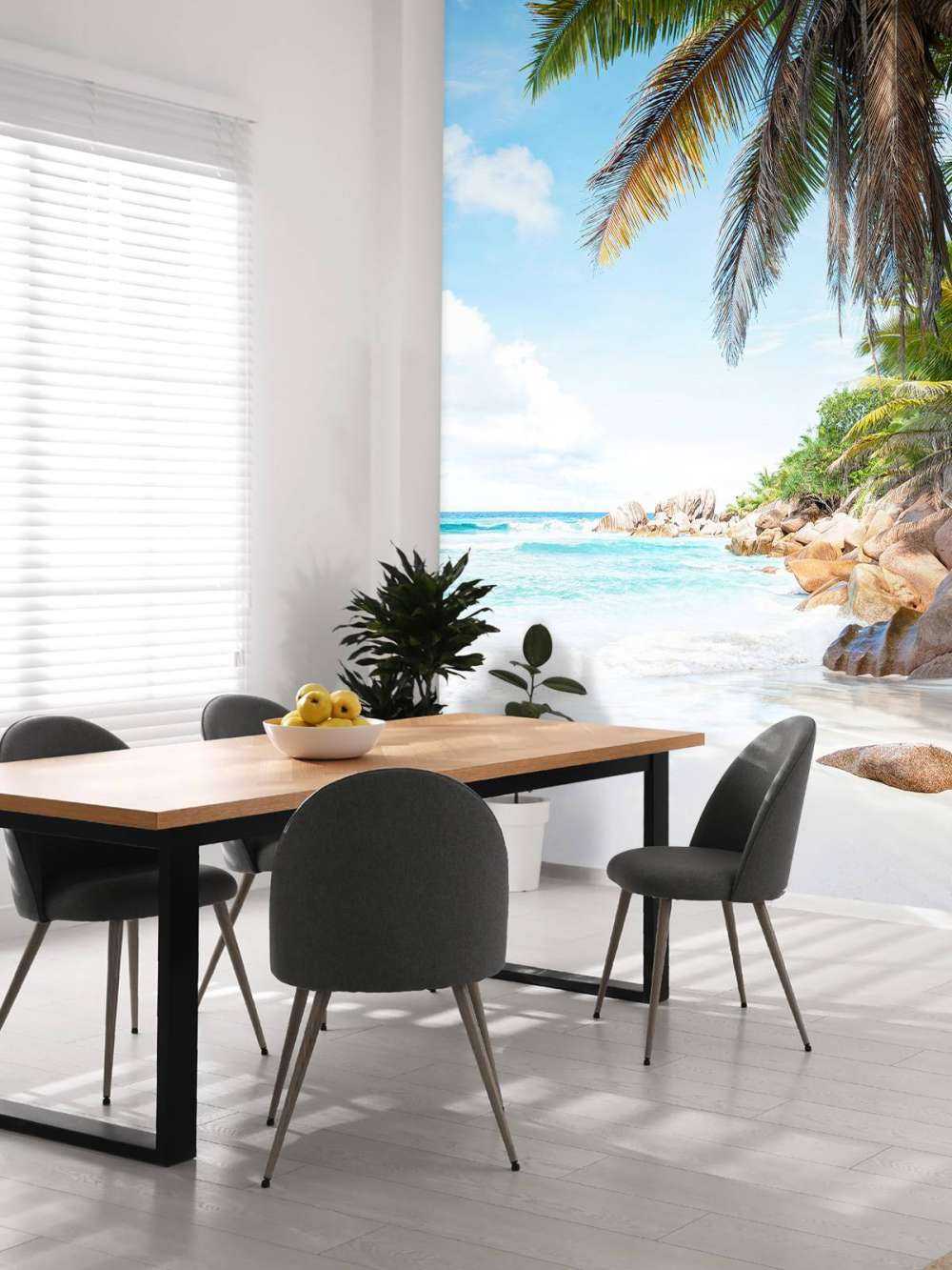 Belle plage de sable tropical