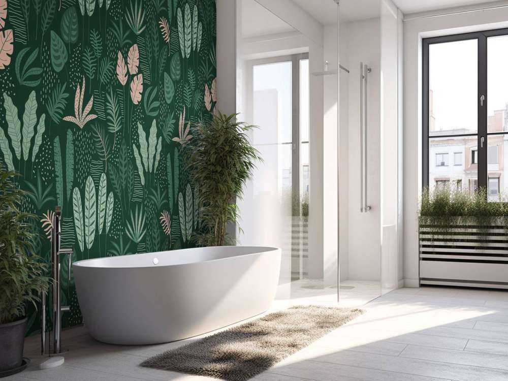 Motif de feuille joyeux