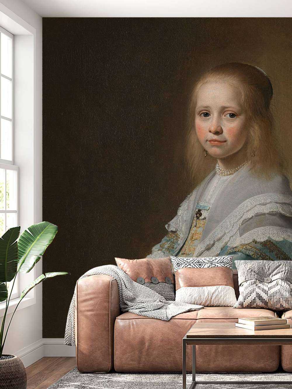 Portrait d'une fille en bleu