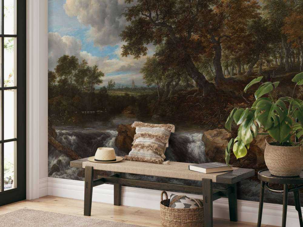 Paysage avec cascade