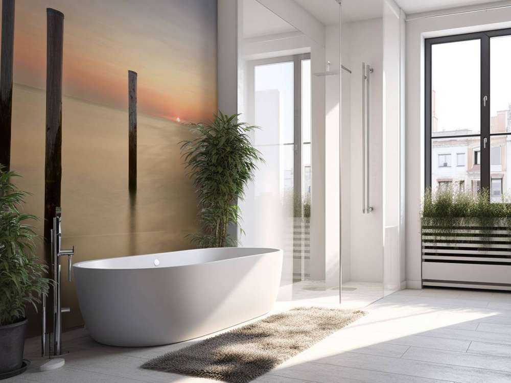 Trois poteaux en bois